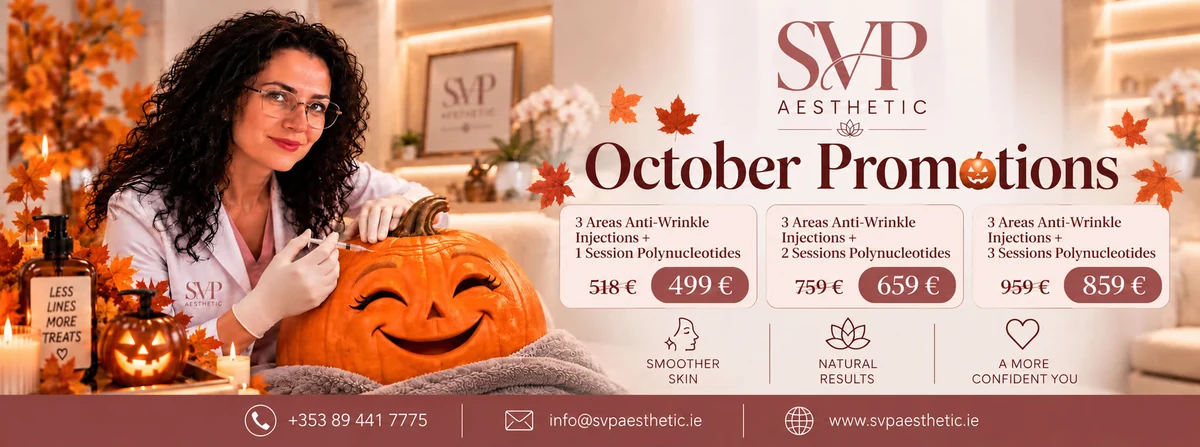 October promotions at SVP Aesthetic: anti-wrinkle injections and polynucleotide treatment packages from €499.